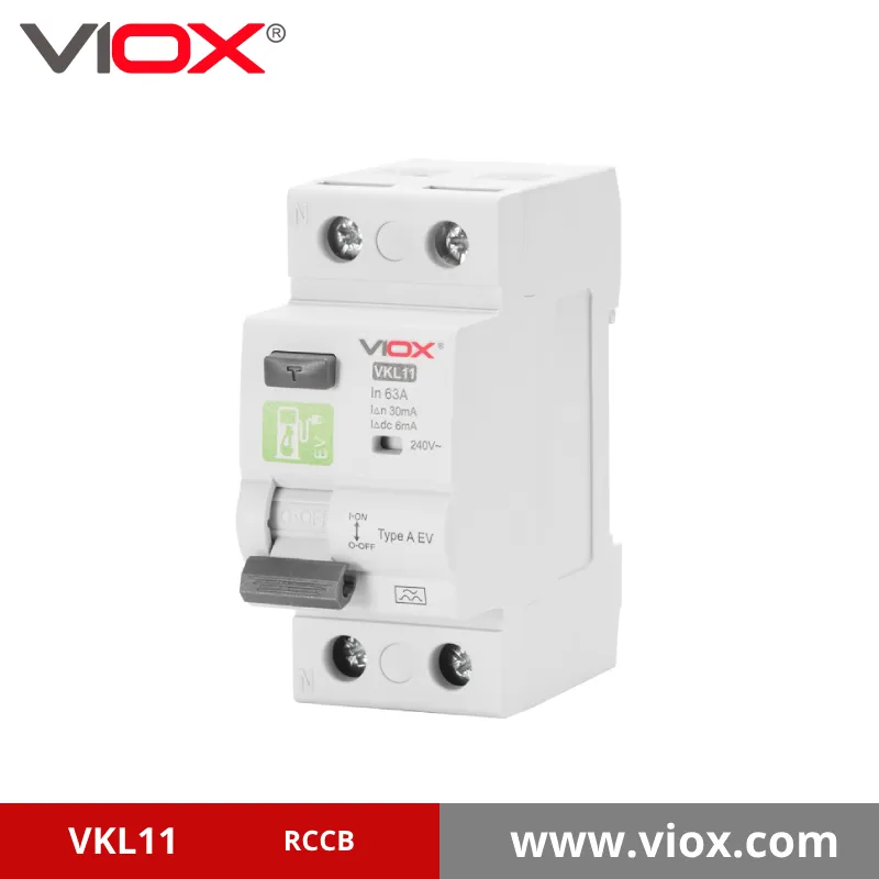 VKL11 타입 A EV 2P 잔류 전류 회로 차단기(RCCB)