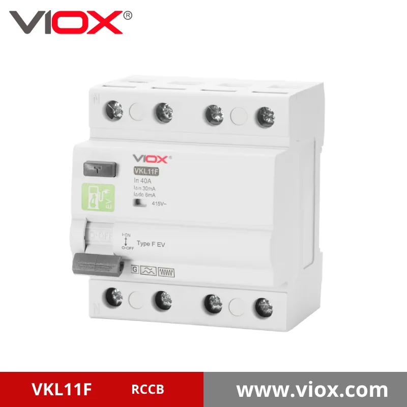 VKL11F Interruptor diferencial tipo F EV 4P (RCCB)